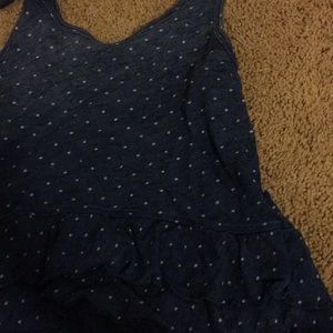 Abercrombie kids cropped ruffled tank top.